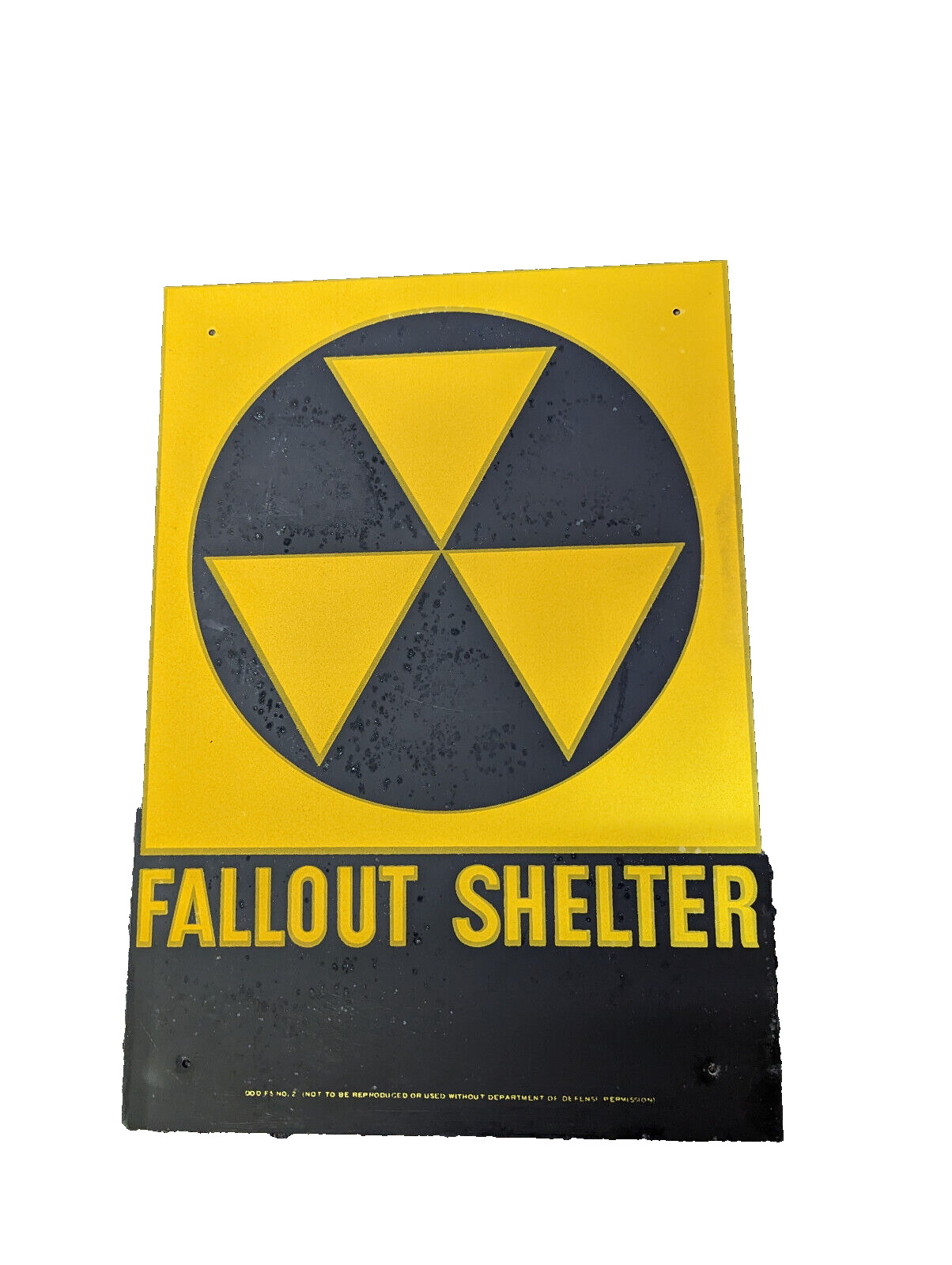 $27 Fallout shelter sign original not a reproduction