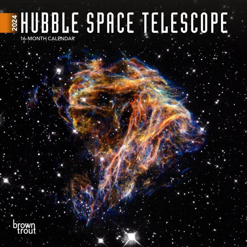 Browntrout Hubble Space Telescope 2024 7 x 7 Mini Calendar w