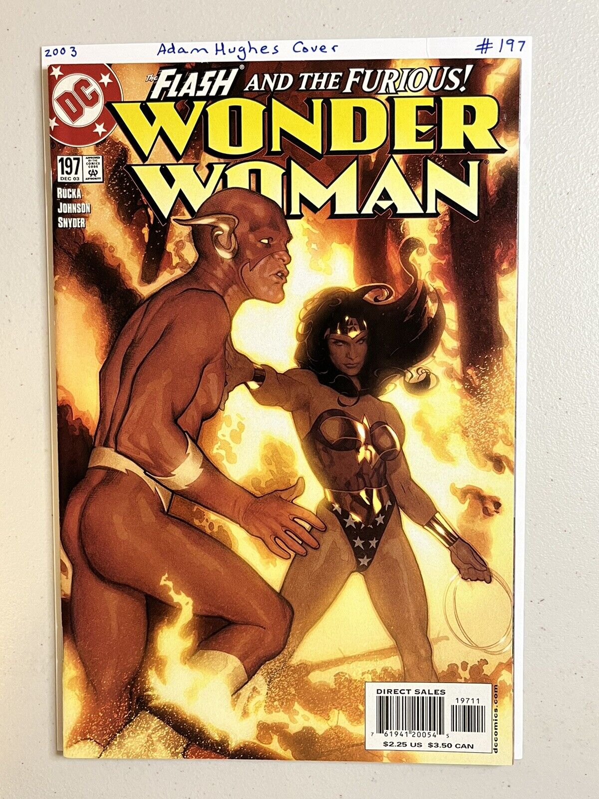WONDER WOMAN #197  ADAM HUGHES COVER DC COMICS 2003