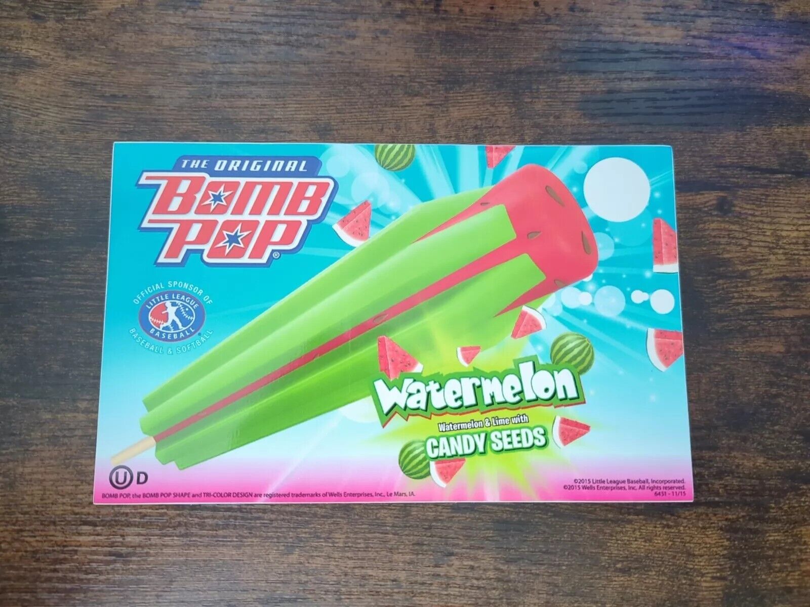 Watermelon Bomb Pop Ice Cream Truck Sticker 
