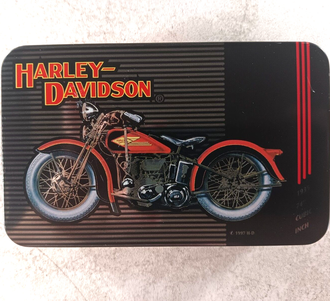 Harley Davidson 2 Sets of Vintage Style Playing Cards In Limited Edition Tin New