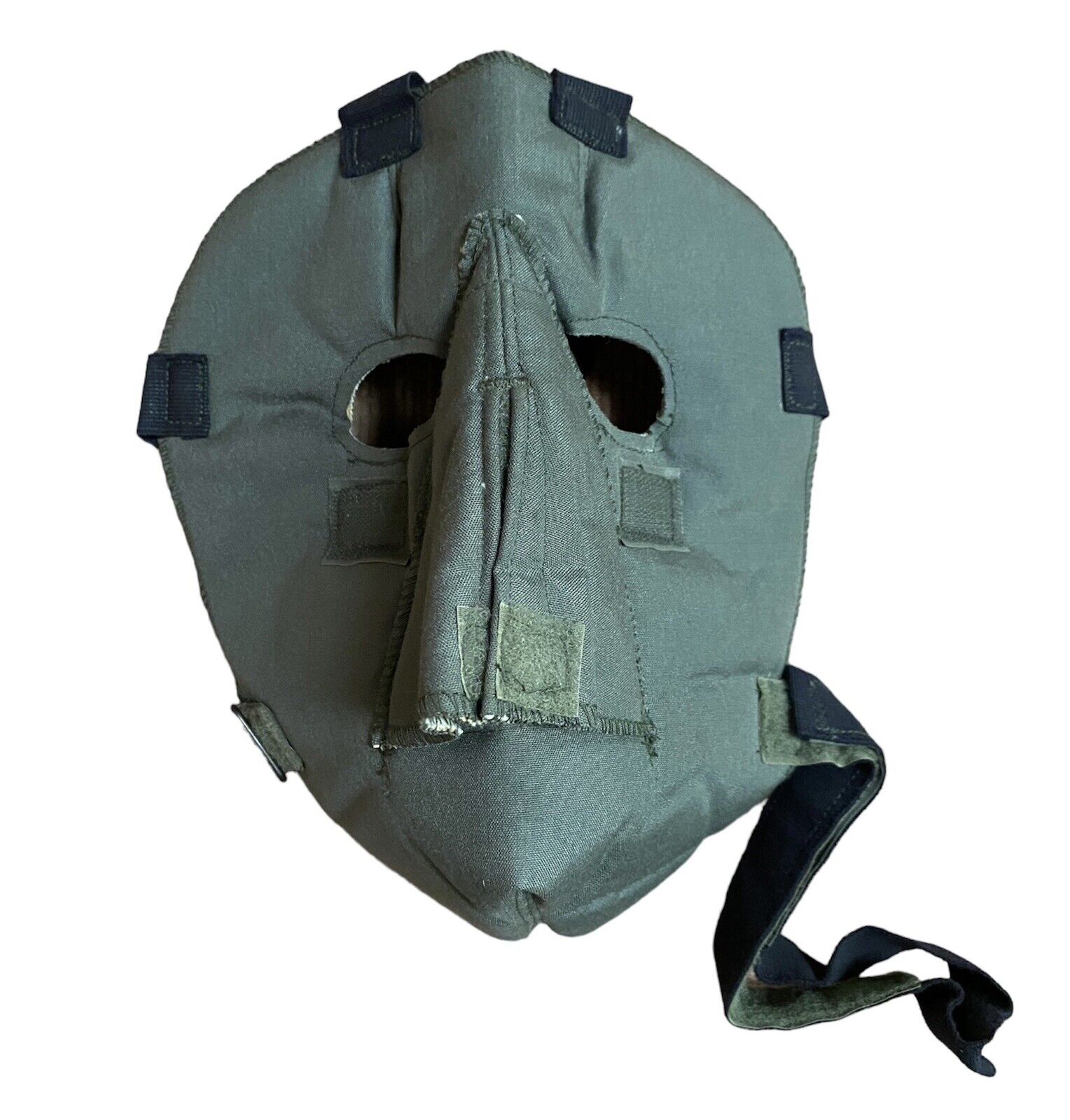 Vintage US Military Extreme Cold Weather Mask Olive Green W Adjustable Strap