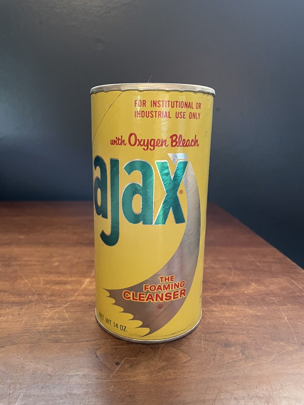NEW Vintage 14 oz Ajax with Oxygen Bleach Foaming Cleanser