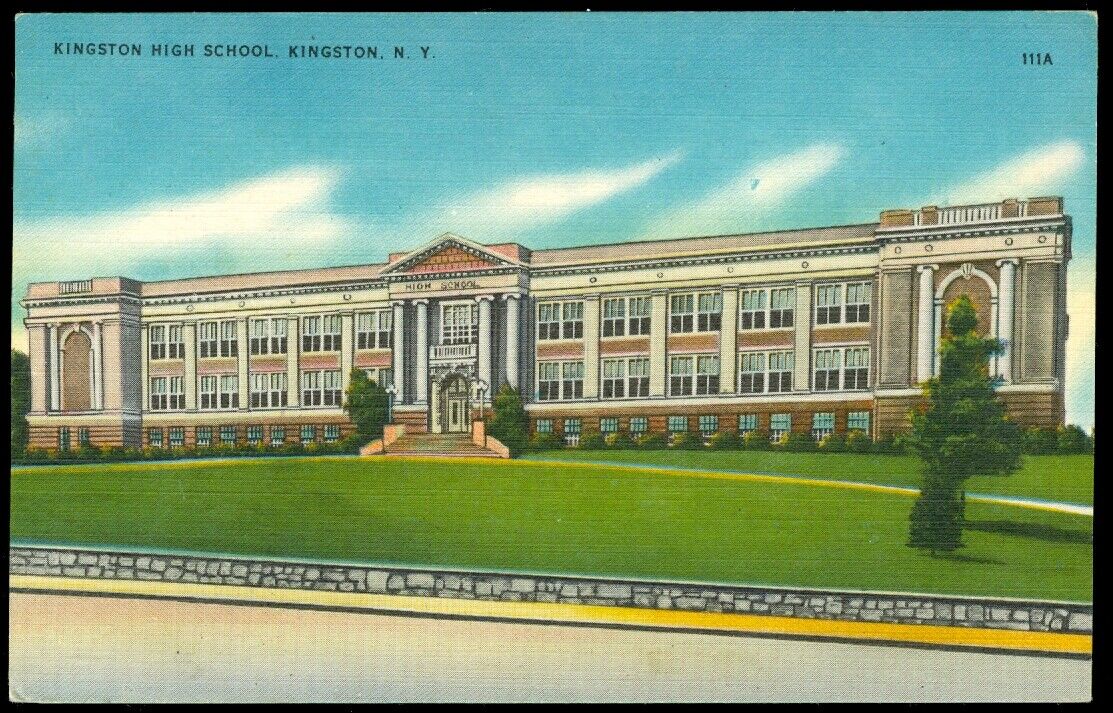 KINGSTON, NY HIGH SCHOOL POSTCARD
