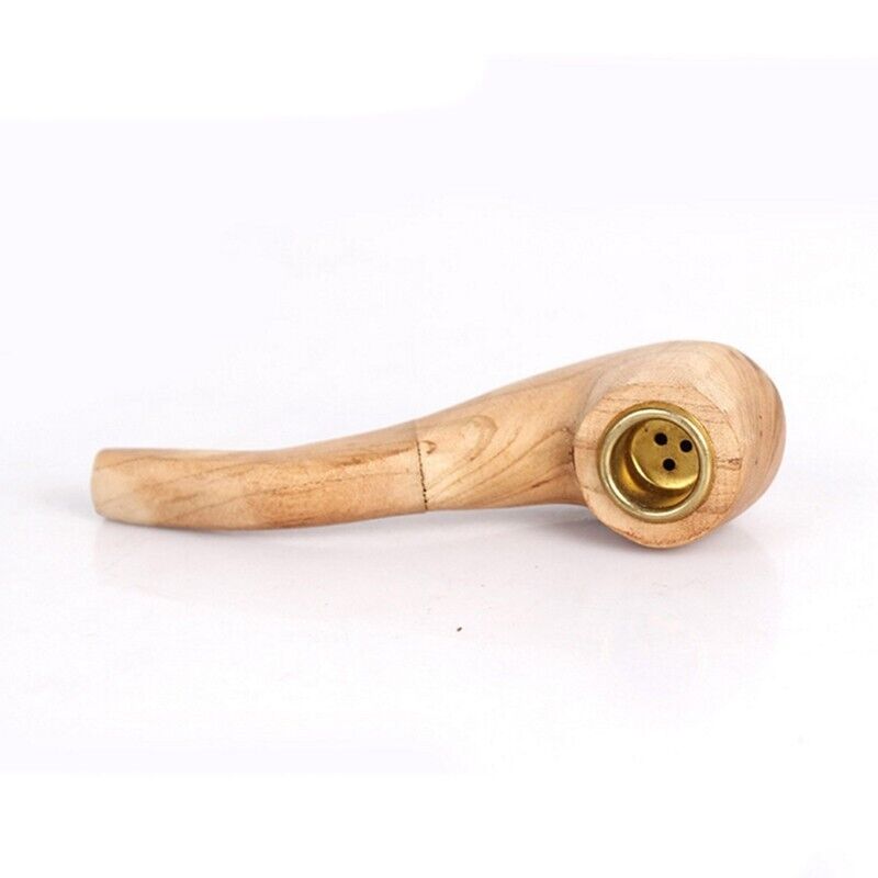 1pcs Classic Small Wooden Mini 103mm Handmade Natural Wood Pipes Smoking Pipe