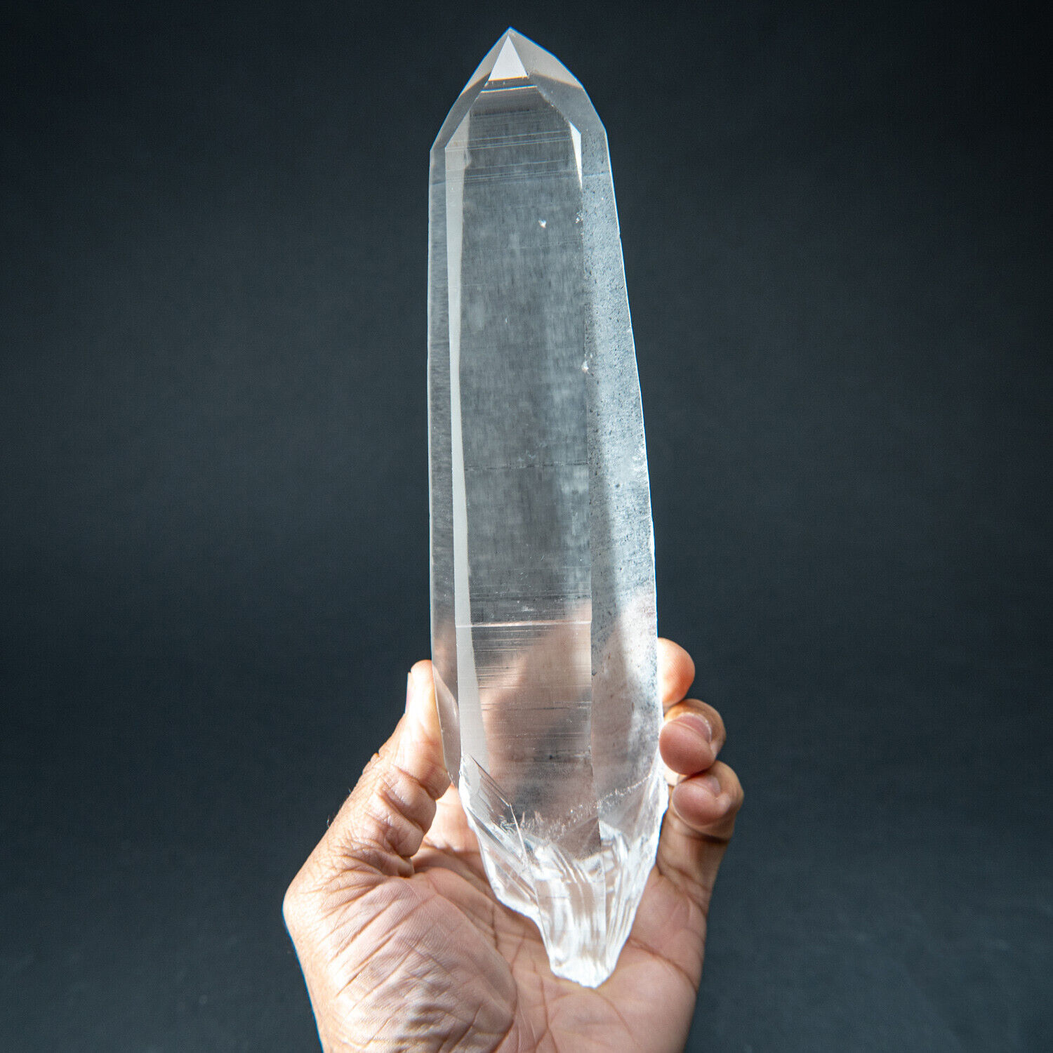 Natural Lemurian Quartz Crystal from Brazil (1.65 lb)