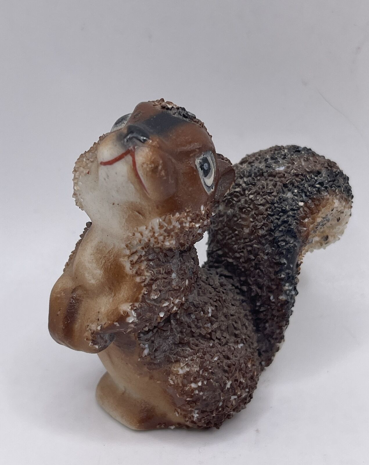 Vintage Big Eyed Squirrel Styson Style Baby Sugar Texture Figurine Japan