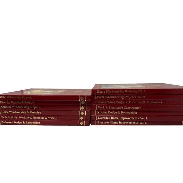 Set of 13 Volumes of Handyman Club of America Library Hardback Home Repair VG