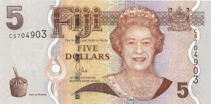 Fiji - P-110b - 5 Fijian Dollars - Foreign Paper Money - Paper Money - Foreign