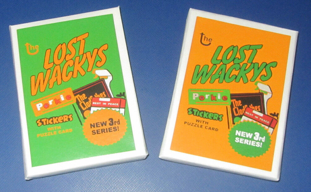 2011 LOST WACKY PACKAGES 3RD SERIES COMPLETE 30/30 SET + PUZZLE - 2 SEALED PACKS