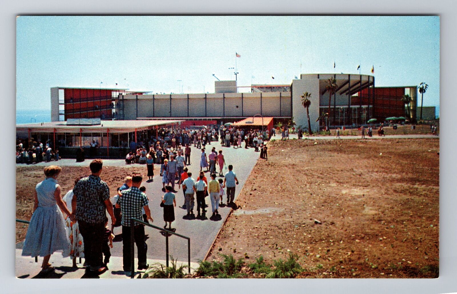 Marineland CA-California, Entrance To The Oceanarium, Antique, Vintage Postcard
