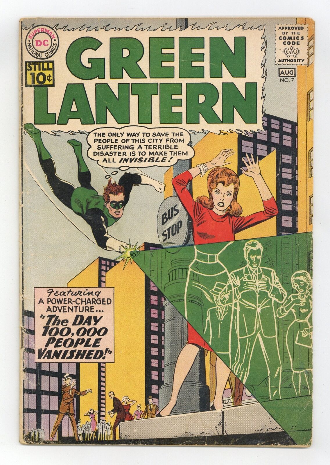 Green Lantern #7 GD+ 2.5 1961 1st app. and origin Sinestro