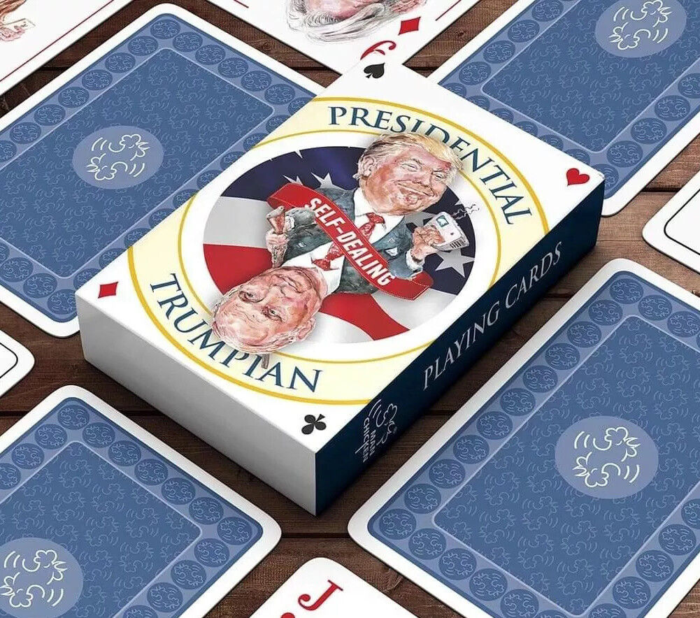 PRESIDENTIAL TRUMPIAN SELF-DEALING PLAYING CARDS - Trump MAGA