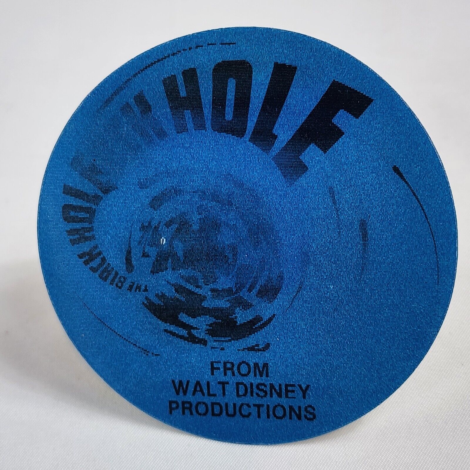 Vtg Disney The Black Hole Lenticular Pin Pinback Rare Movie Theater Promo 1979