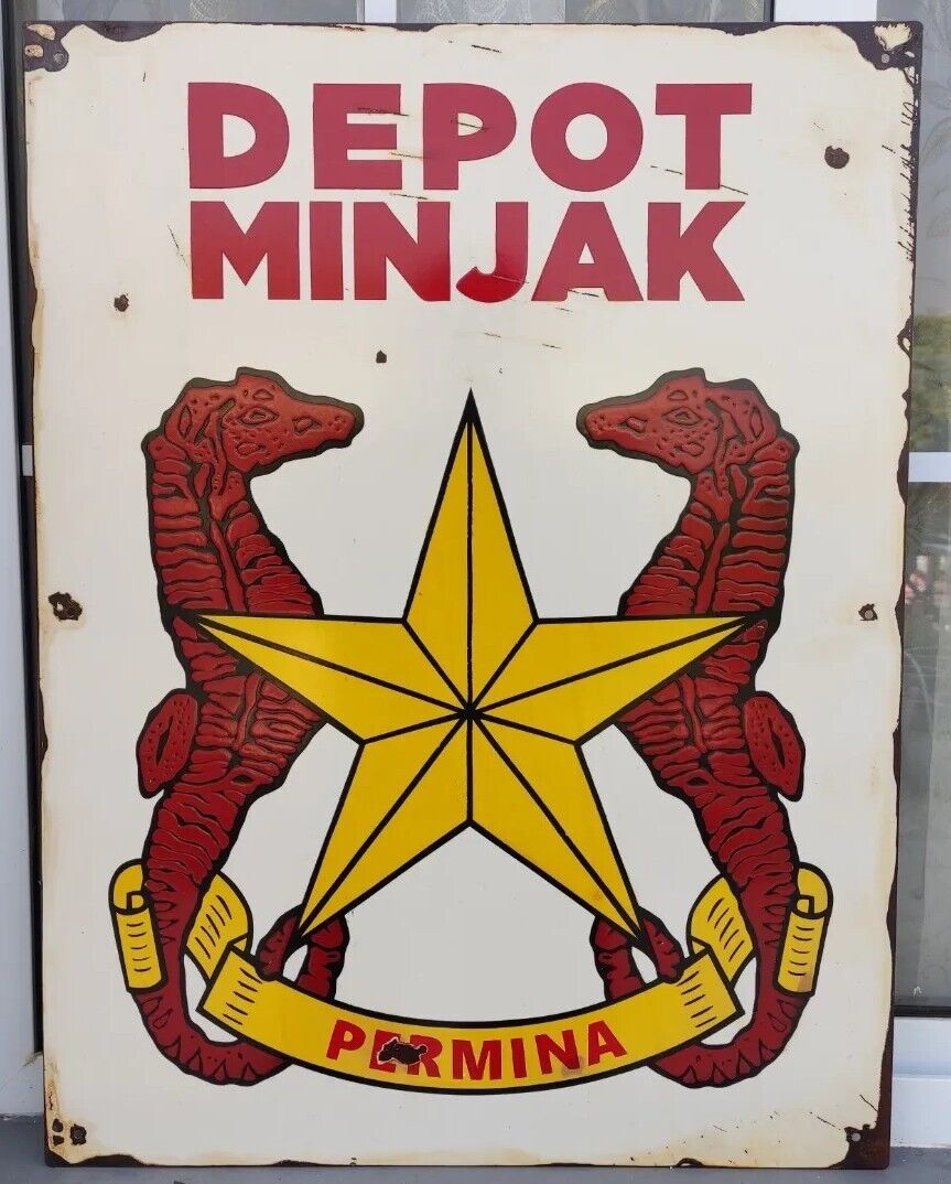 PERTAMINA vintage sign, Early After Indonesia Get Freedom From colonial country