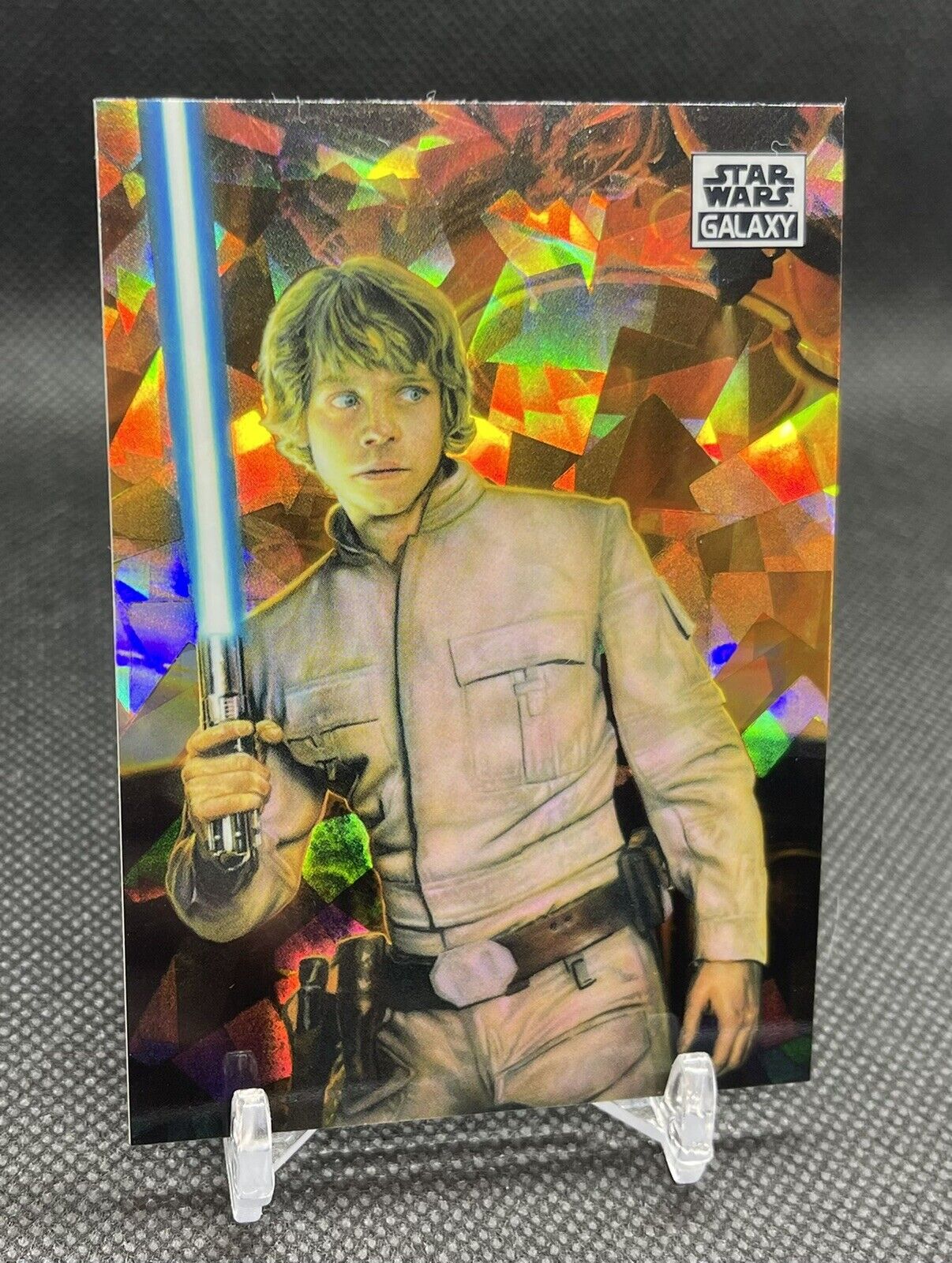 2021 Topps Star Wars Galaxy Luke Skywalker 34 Atomic Refractor /150 🎆