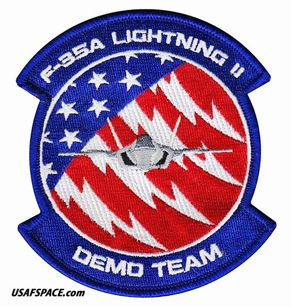 USAF F-35A- LIGHTNING II- DEMO TEAM -Hill AFB, UT- ORIGINAL AIR FORCE VEL PATCH