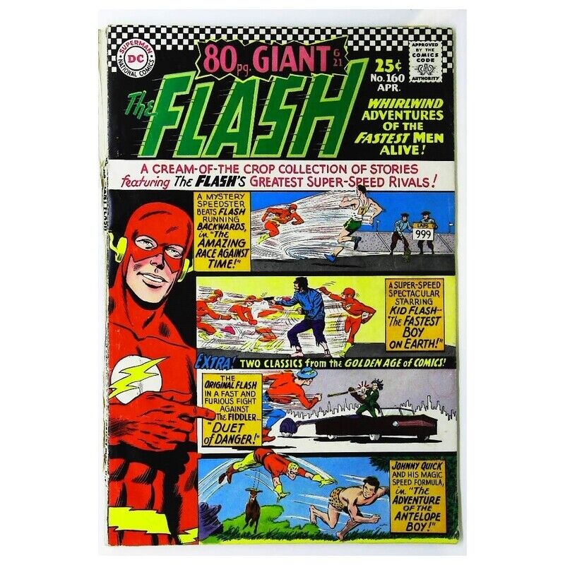 Flash (1959 series) #160 in Very Good condition. DC comics [t`