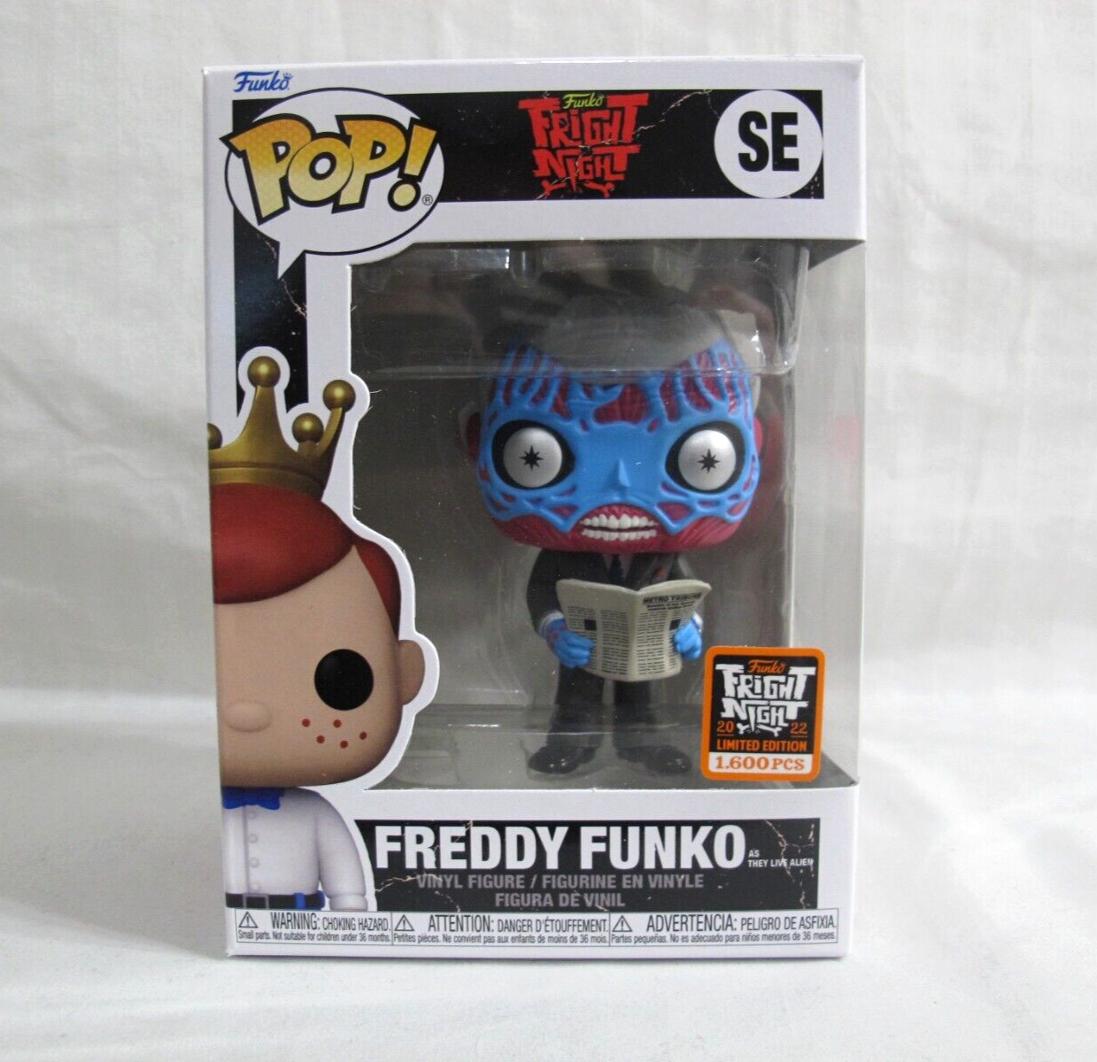 Funko Pop Freddy Funko as They Live Alien LE 1600 - Fright Night 2022 - NEW