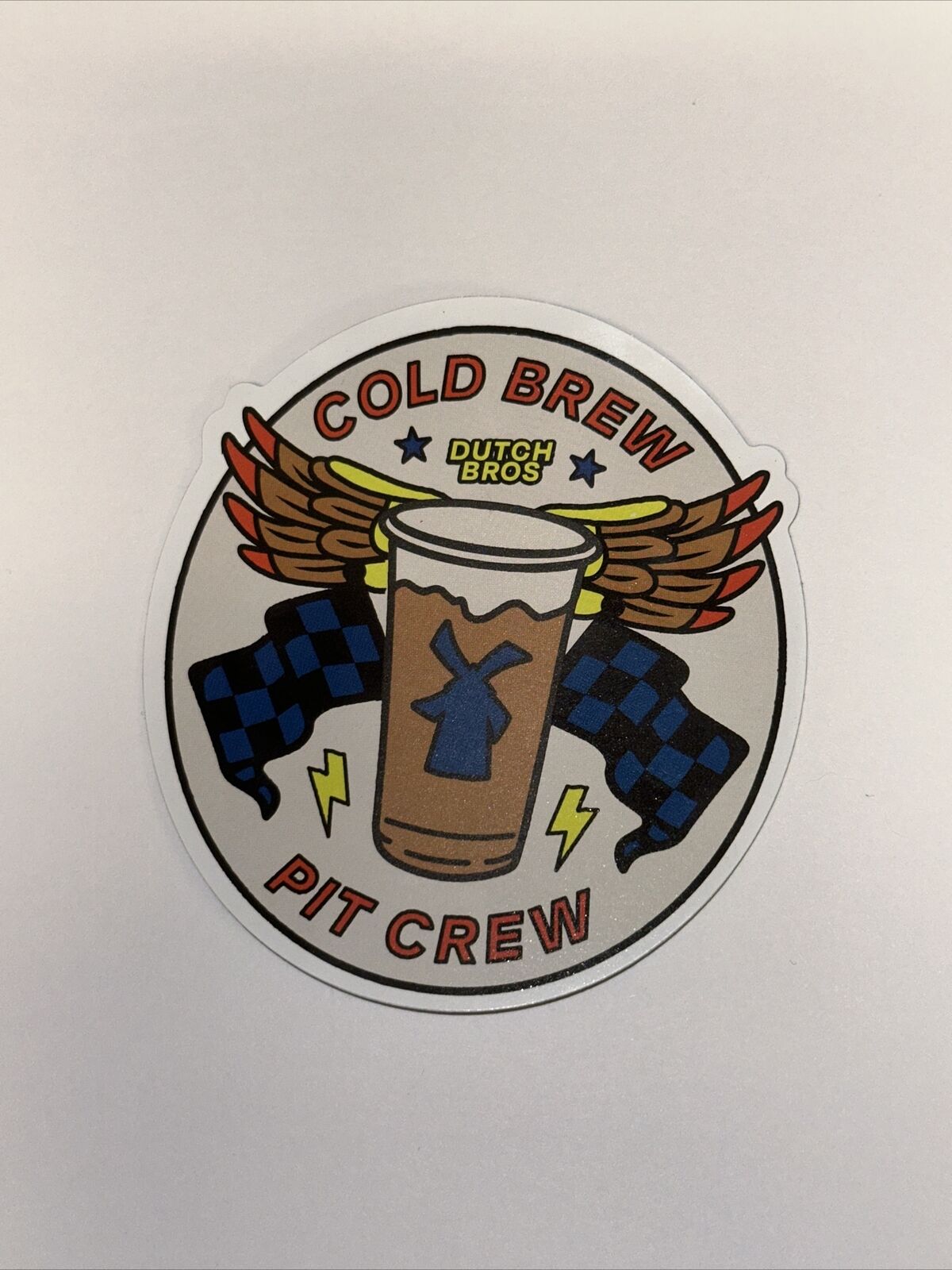 Dutch Bros April 20, 2024 “COLD BREW PIT CREW” Sticker —NEW—