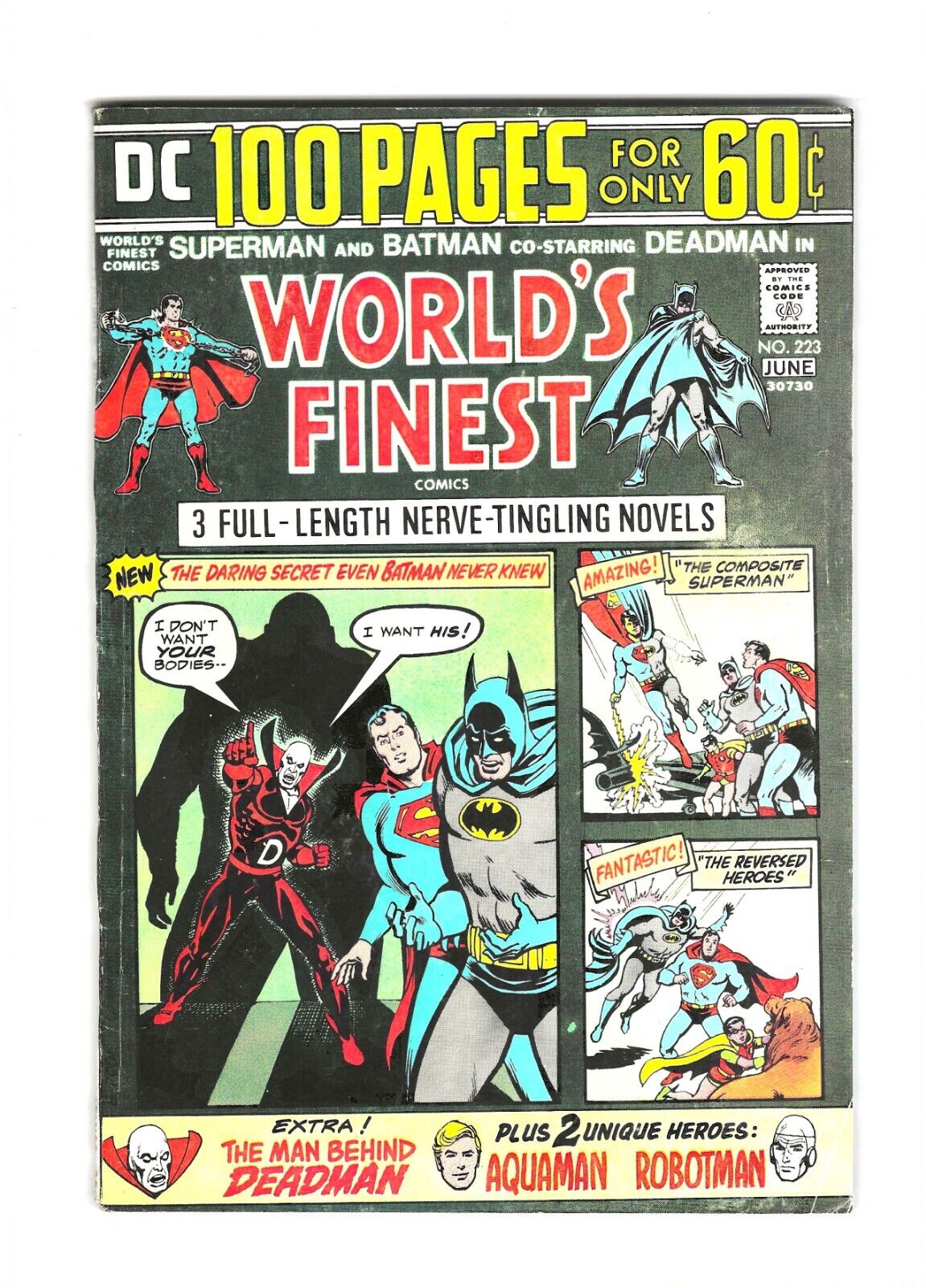 World's Finest #223: Dry Cleaned: Pressed: Bagged: Boarded FN-VF 7.0