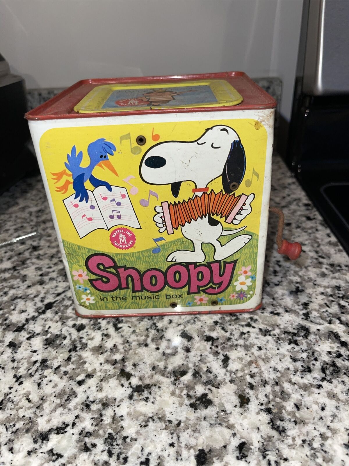 1966 Peanuts Snoopy Mattel Jack in the Music Box For Repair WYSIWYG 