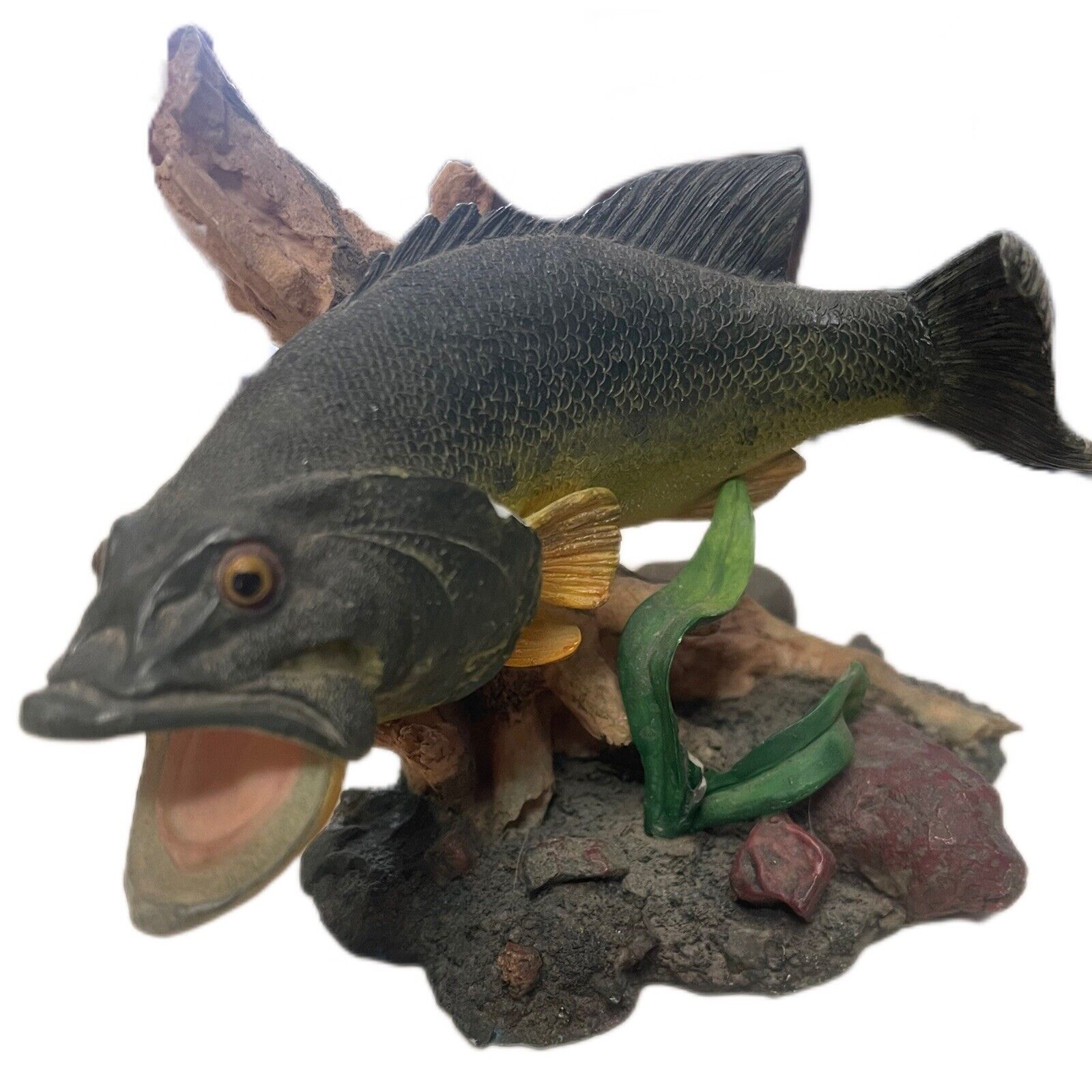 Ceramic Largemouth Bass Fish Figurine 4\