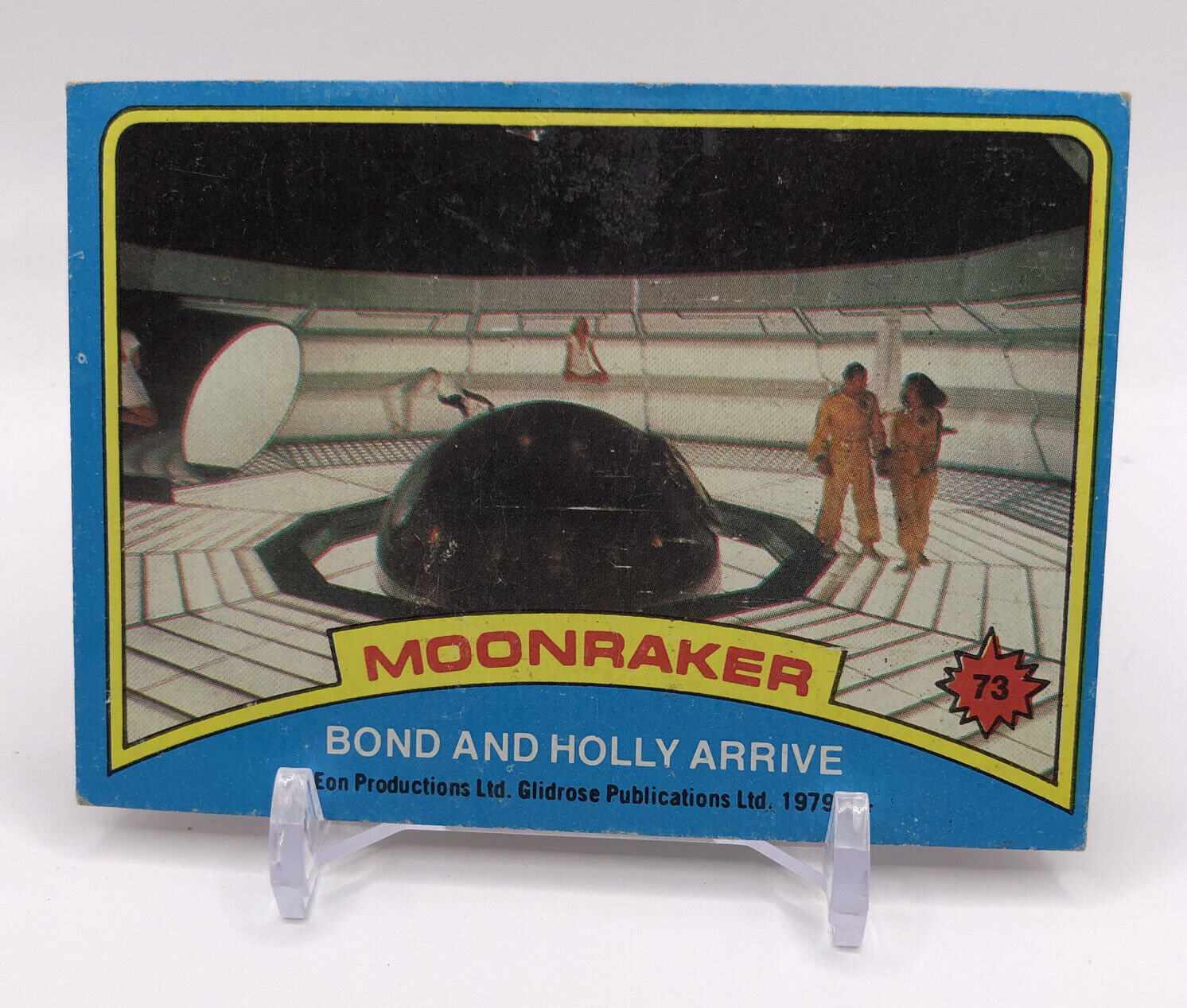 1979 Topps James Bond: Moonraker Bond and Holly arrive #73 1v3