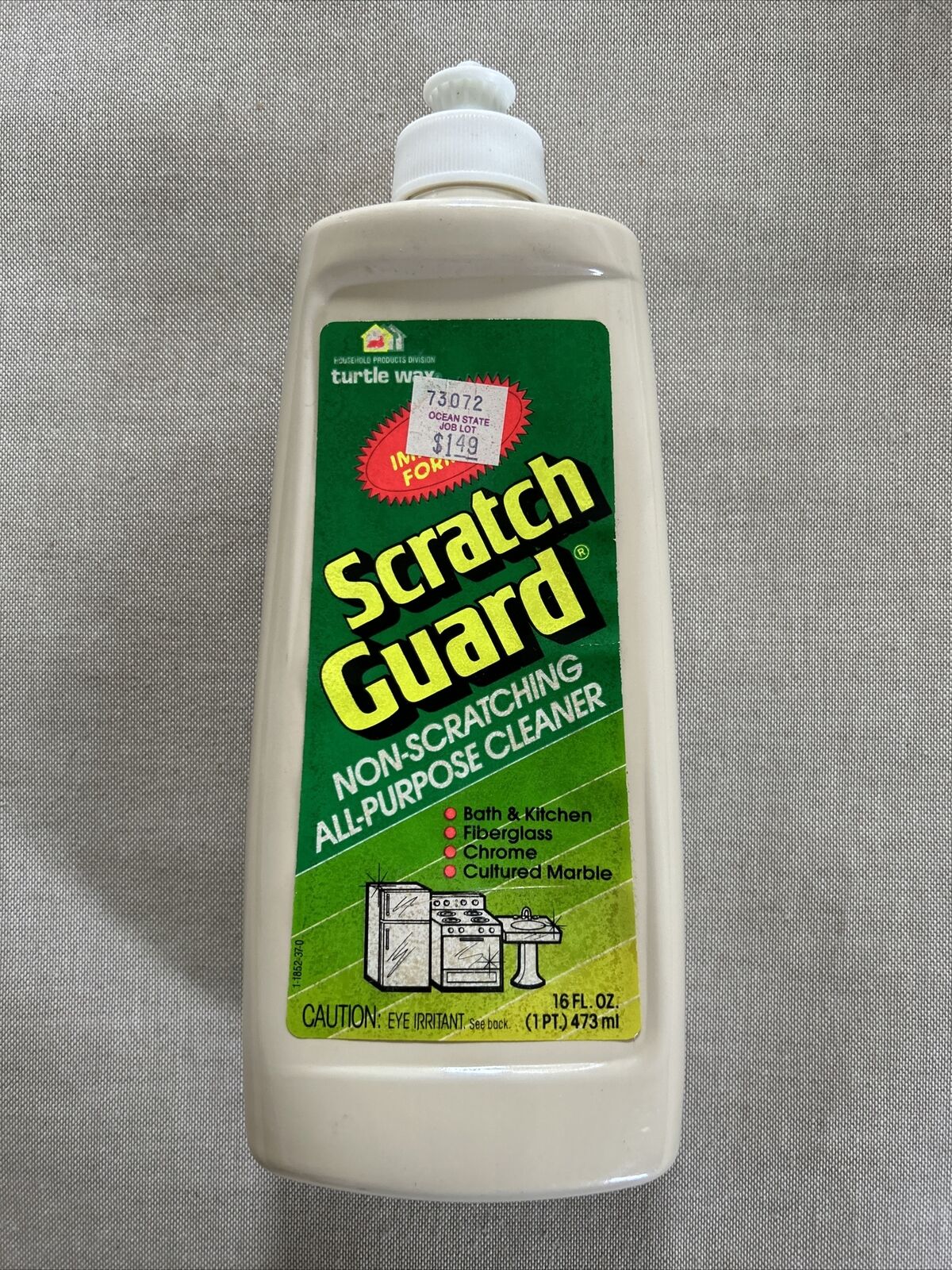 Turtle Wax SCRATCH GUARD Bath Kitchen Cleaner USA VTG 1993 NOS RARE All Purpose