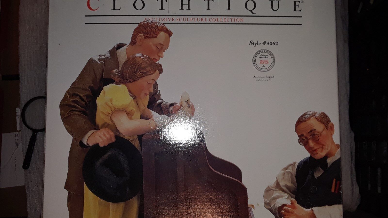Dept 56 Possible Dreams Clothtique NORMAN ROCKWELL Marriage License Figurine