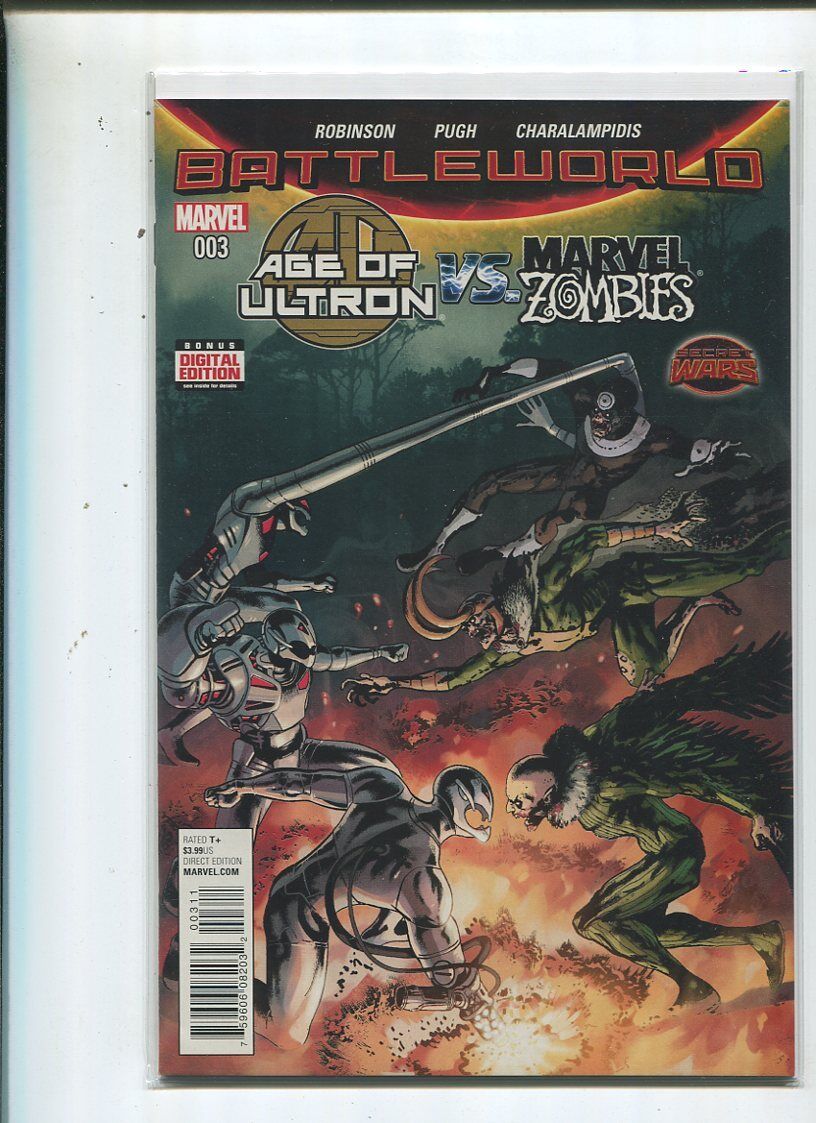 Marvel Secret Wars Battleworld #3 Age Of Ultron Vs Marvel Zombies Near Mint MD6