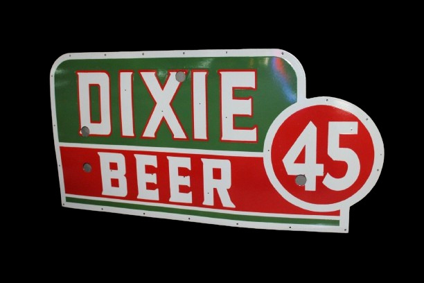 RARE DIXIE BEER PORCELAIN NEON SIGN SKIN 45 INCHES SSP