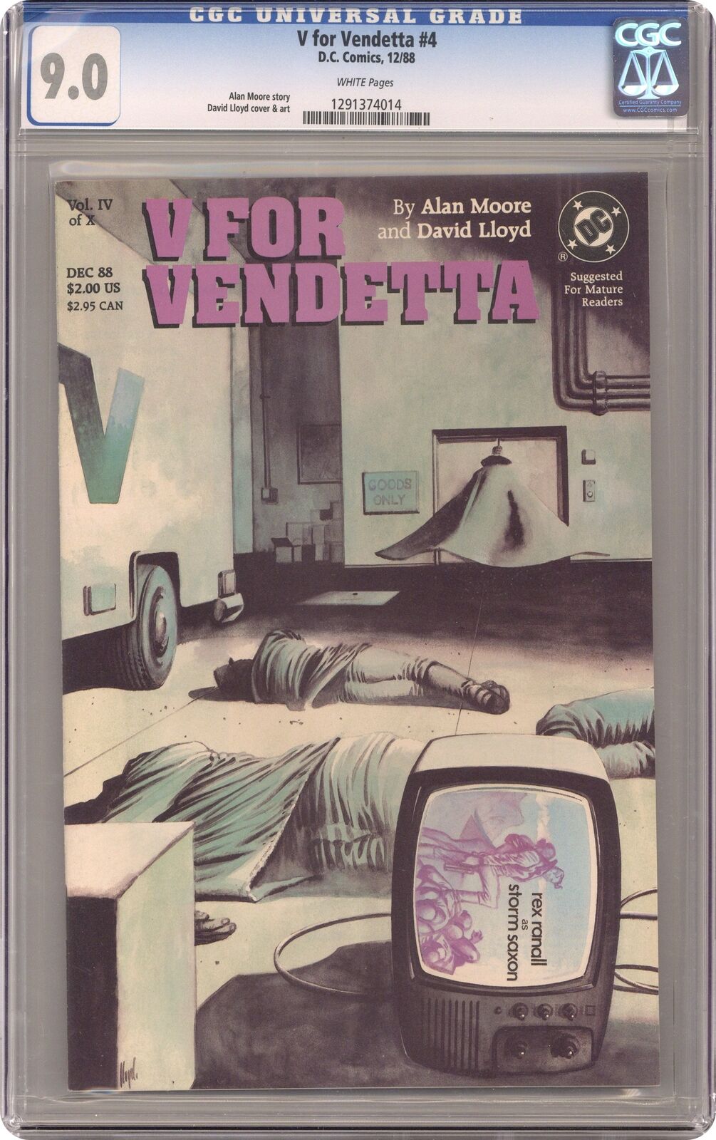 V for Vendetta #4 CGC 9.0 1988 1291374014