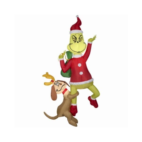 Gemmy 105059 6 ft. Christmas Inflatable Lawn Decoration Hanging Grinch