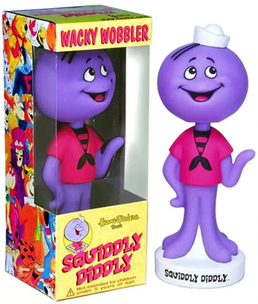 Squiddly Diddly Wacky Wobbler Bobblehead Pop Funko Toy Collectible Figure RARE