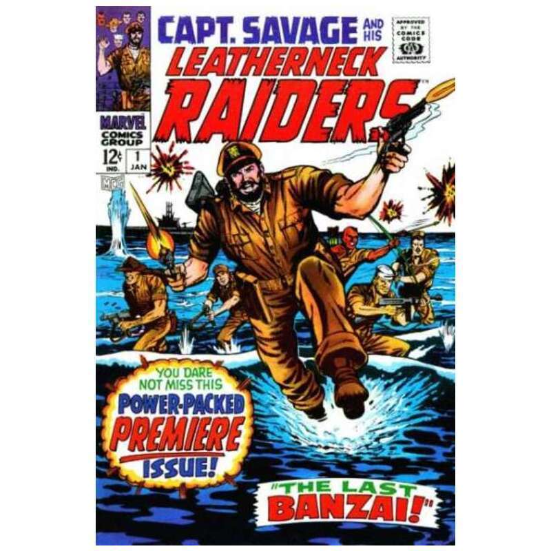 Captain Savage and His Leatherneck Raiders #1 in F minus cond. Marvel comics [d/
