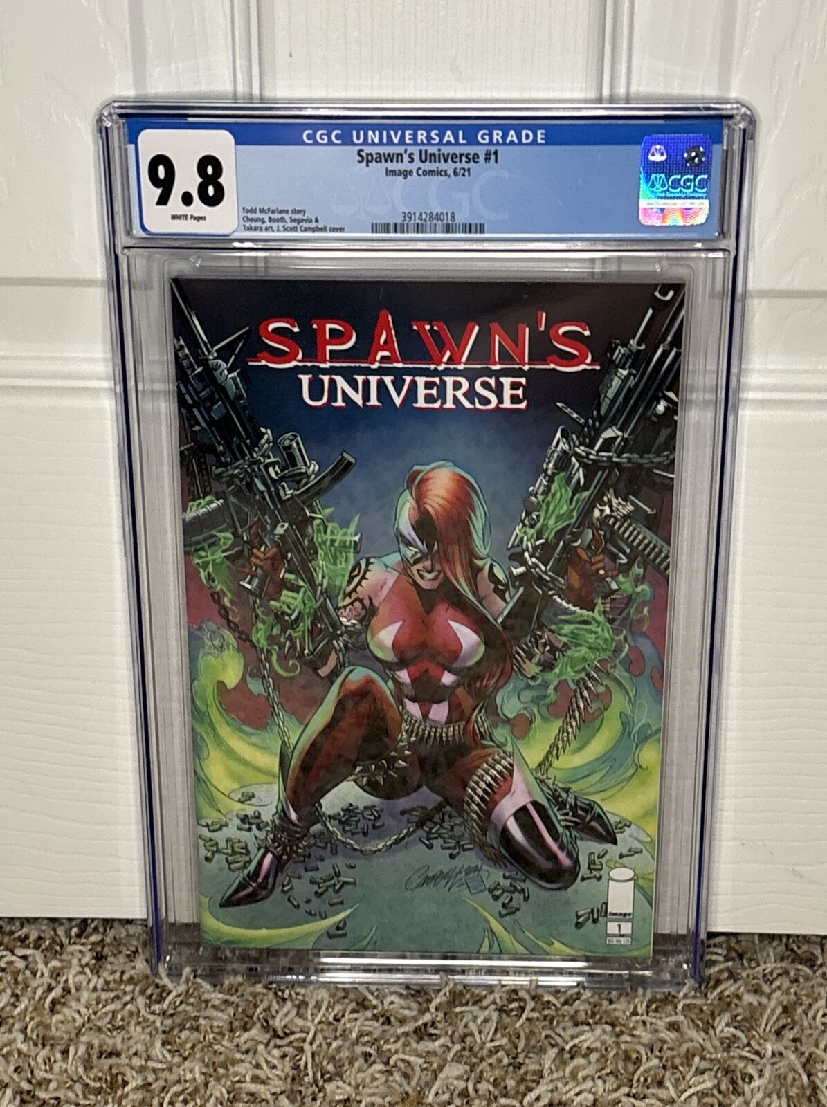 Spawn's Universe #1 * J Scott Campbell cover A * graded CGC 9.8 NM/MT * 2021