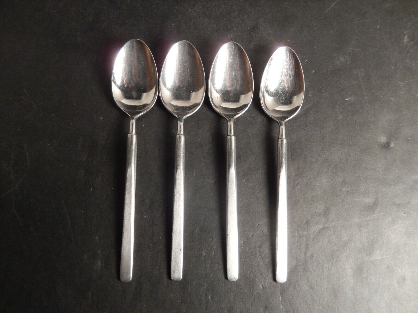 Mid Century Modern Towle SCC Stereo Supreme Japan Stainless Steel Soup Spoon 4