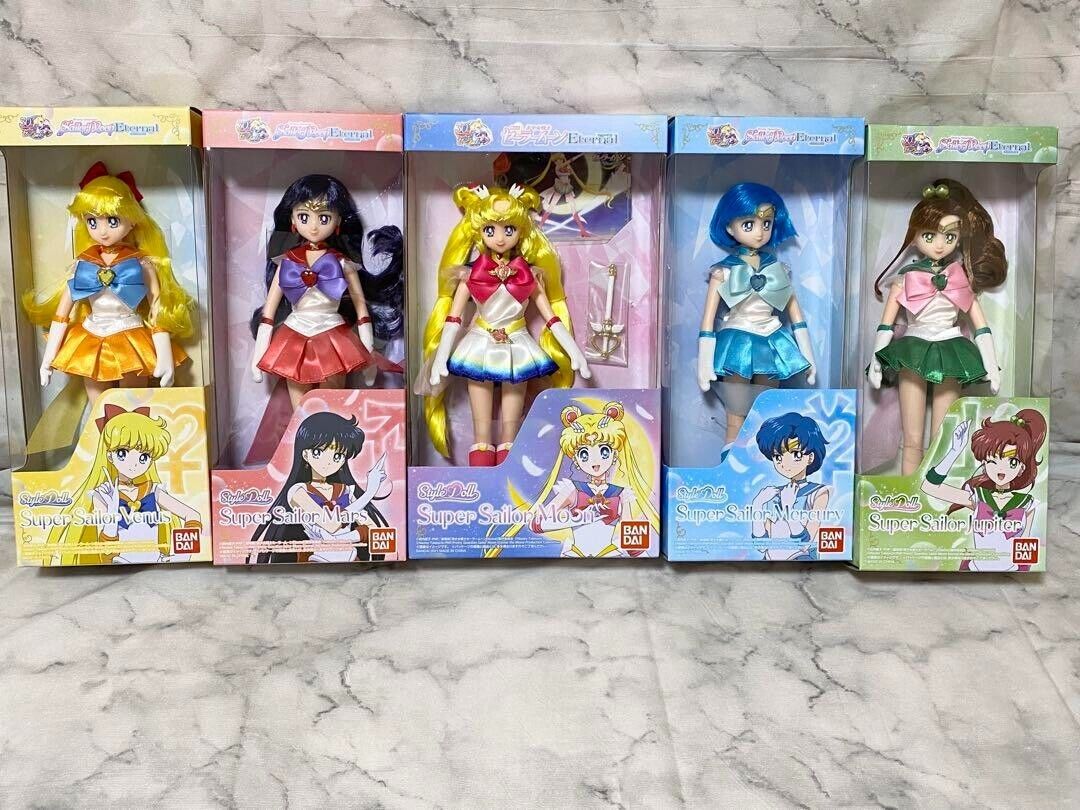 Sailor Moon Eternal Style Doll Super Sailor Moon Mars Mercury Jupitar Venus Set