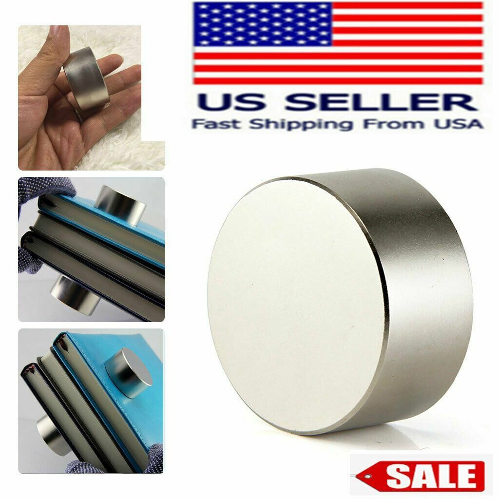 Round N52 Large Neodymium Rare Earth Magnet Big Super Strong Huge 40mm*20mm USA
