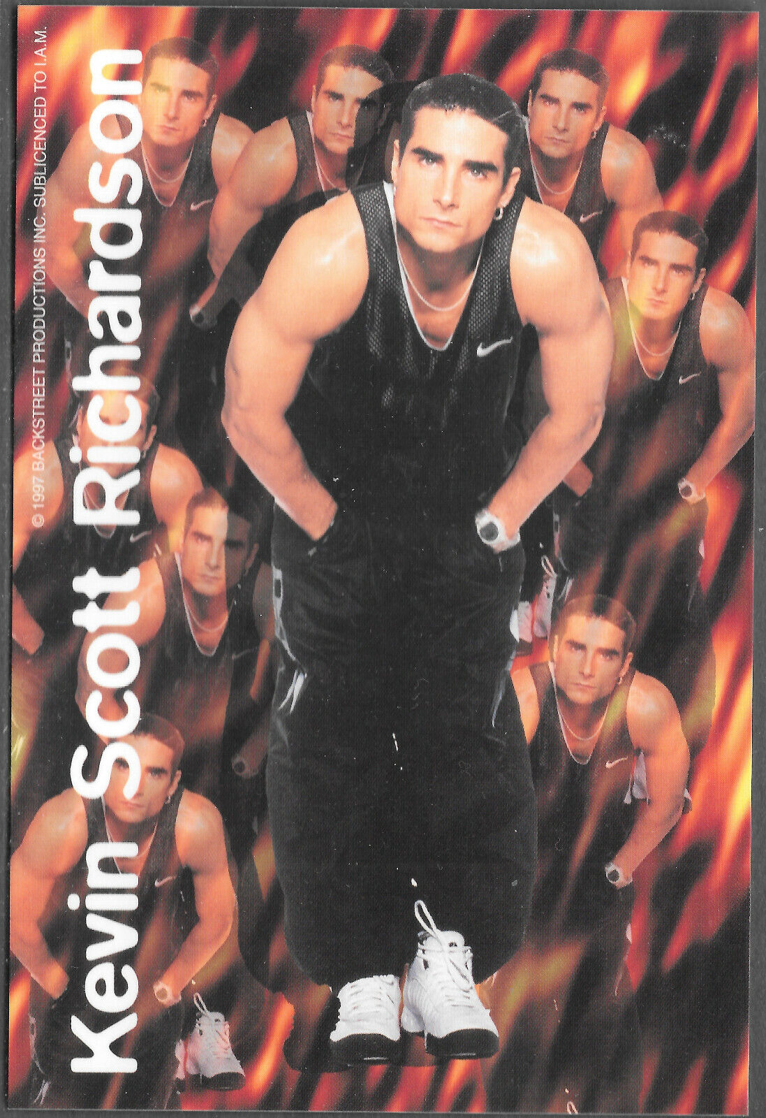 BACKSTREET BOYS 1997 Striker 4x6 Photocard - #128 KEVIN RICHARDSON