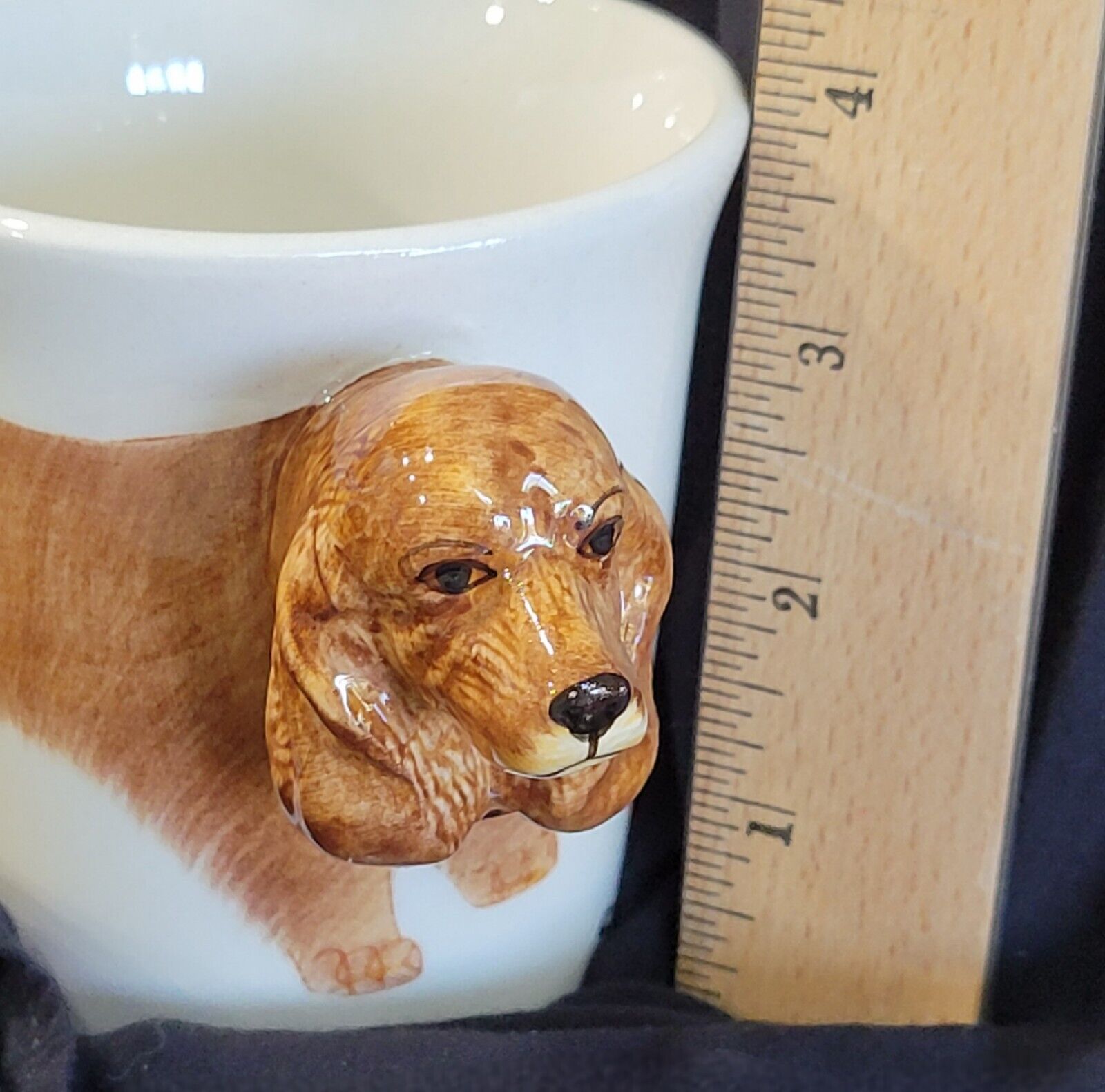 Cocker Spaniel 3D Coffee Mug with Dog Head Handle Hand Painted