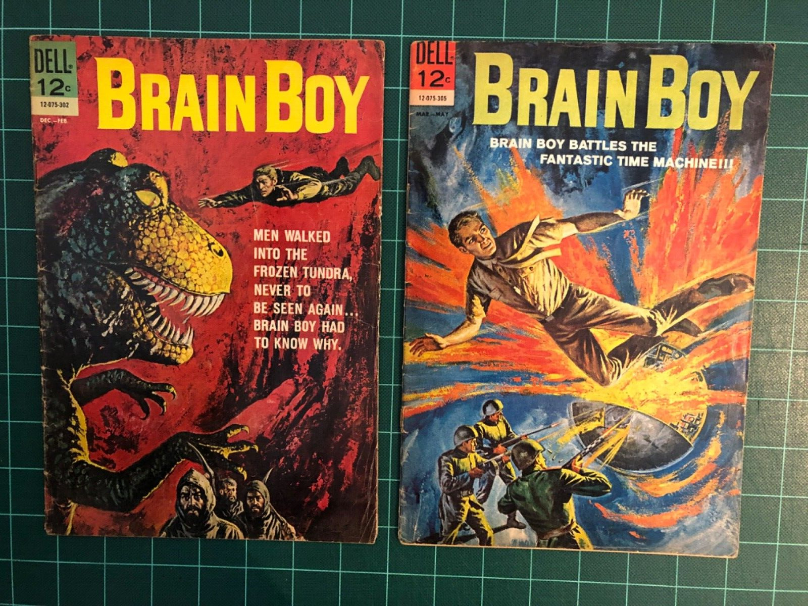 Brain Boy # 3, #4 - DELL COMICS 1963 - Bagged/Boarded - See Photos for Condition