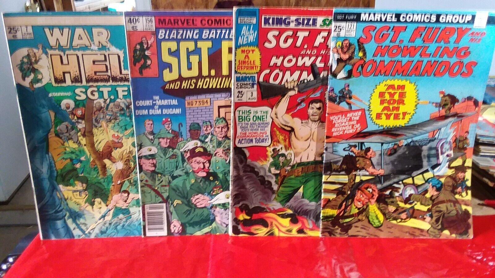 Sgt. Fury Marvel Comic Books (4)