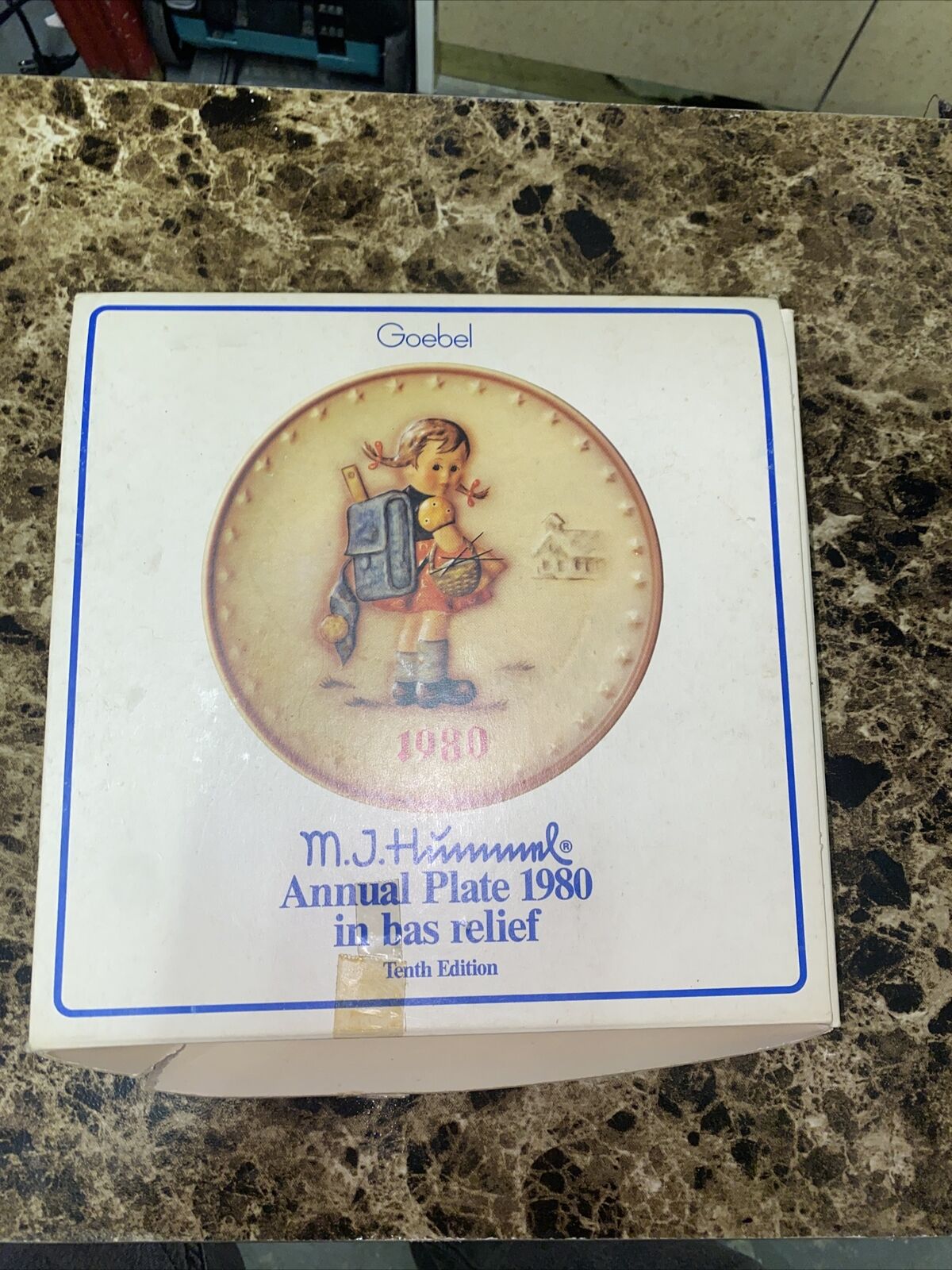 Goebel, M. J. Hummel 10th Annual Plate 1980, School Girl Plate#292 Wear Box Rare