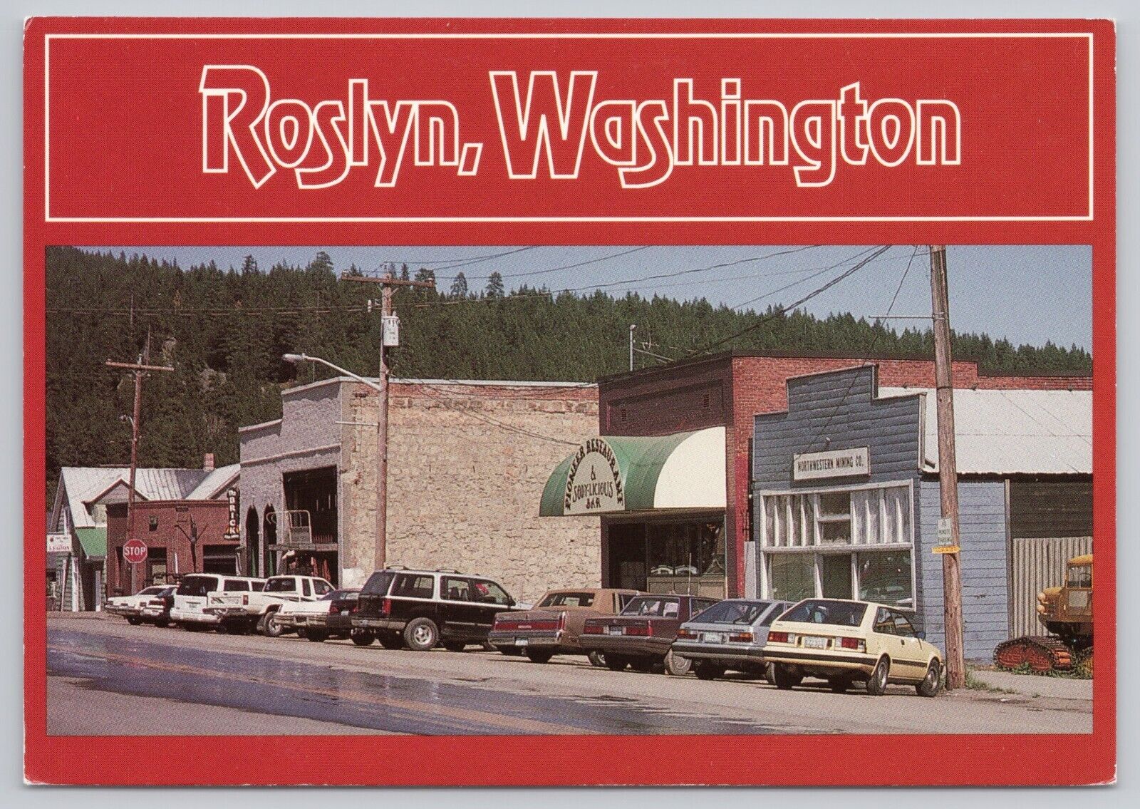 Roslyn Washington, Main Street, CBS TV Series Northern Exposure Vintage Postcard