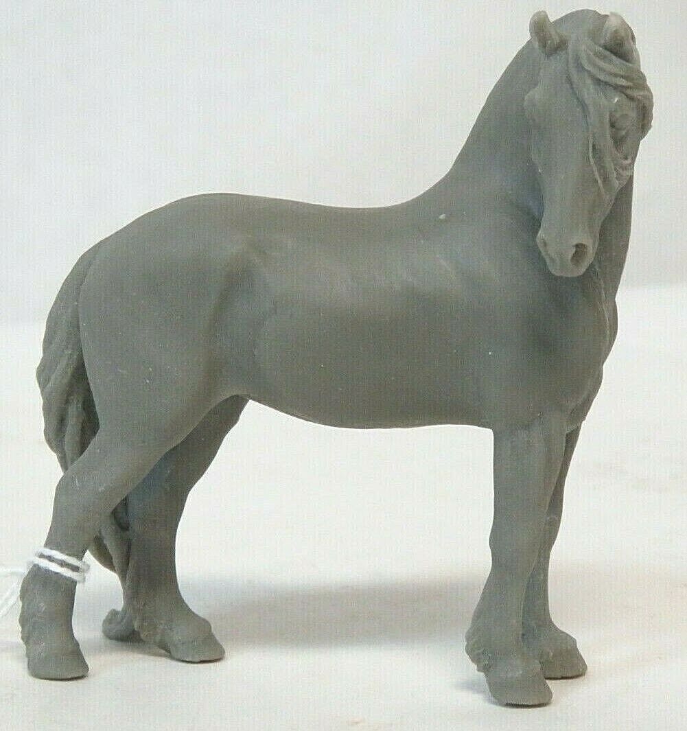 Animal Artistry Donna Chaney Friesian Stallion Resin Horse Stablemate Unpainted