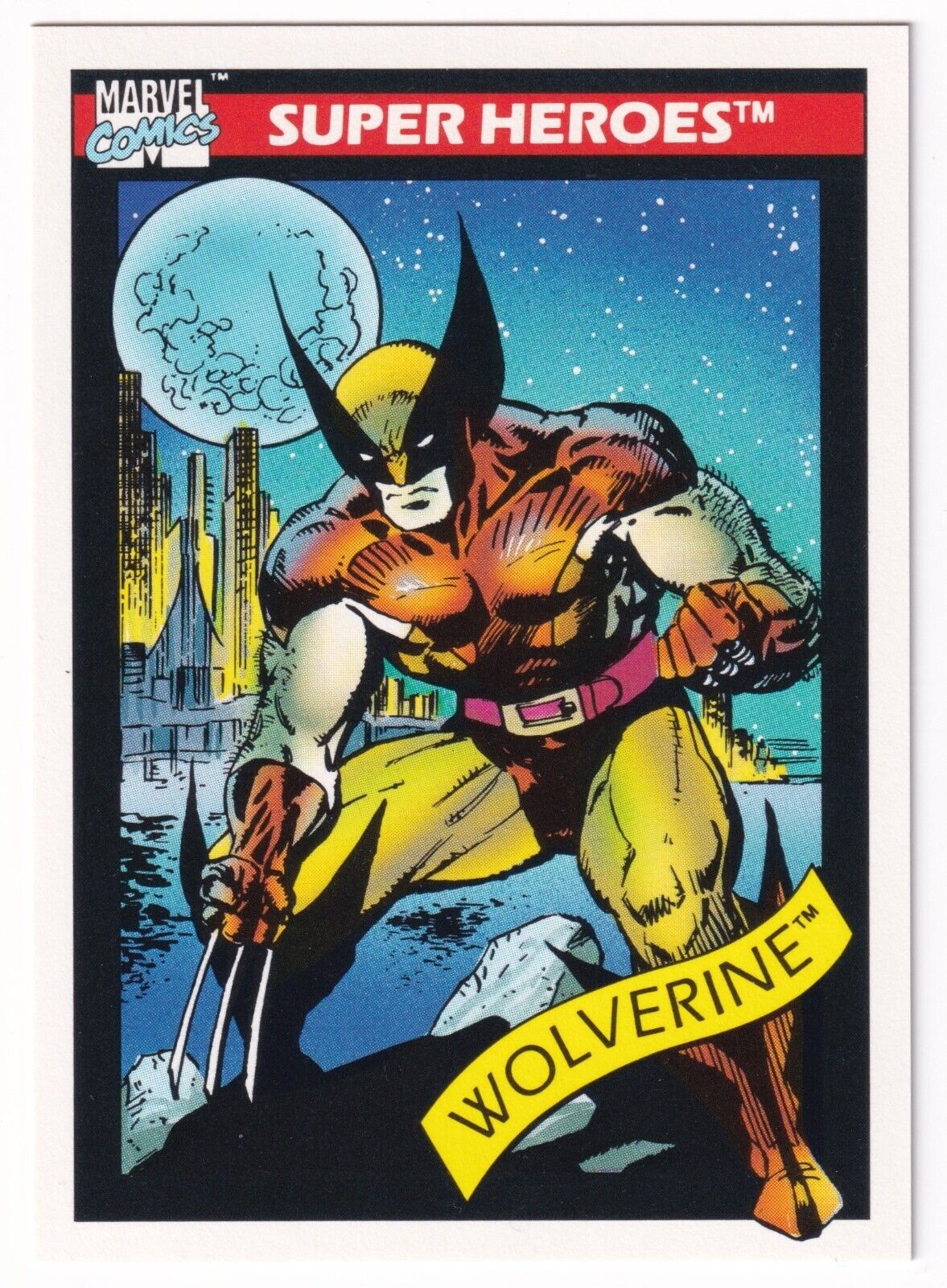 1990 Impel Marvel Universe #10 Wolverine X-Men