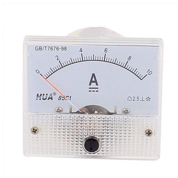 Analog Panel AMP VOLT Current Ammeter Voltmeter Voltage Gauge 10A 50V DH-670 DC 