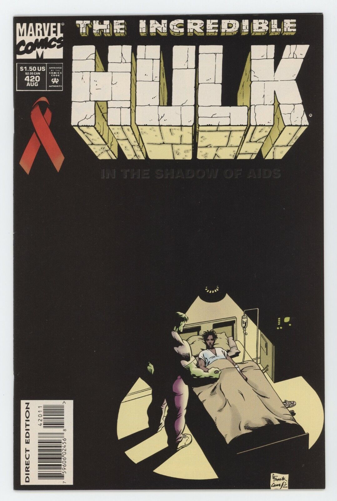 Incredible Hulk 420 Marvel 1994 NM AIDS HIV Awareness